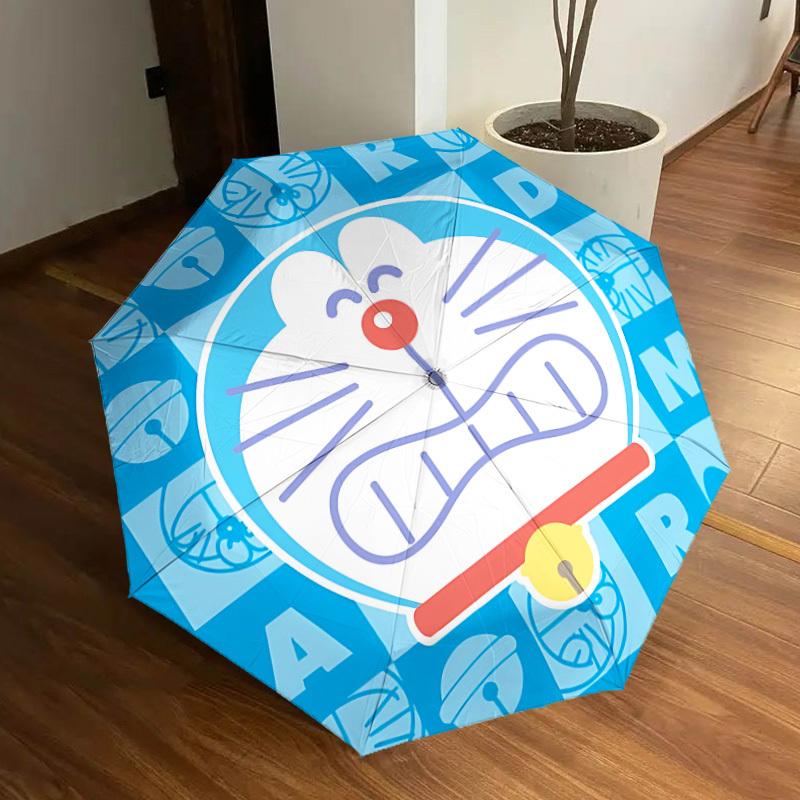 1PC Doraemon Automatic Folding Umbrella | Vibrant Motif & Compact Design for Everyoneyy250930044