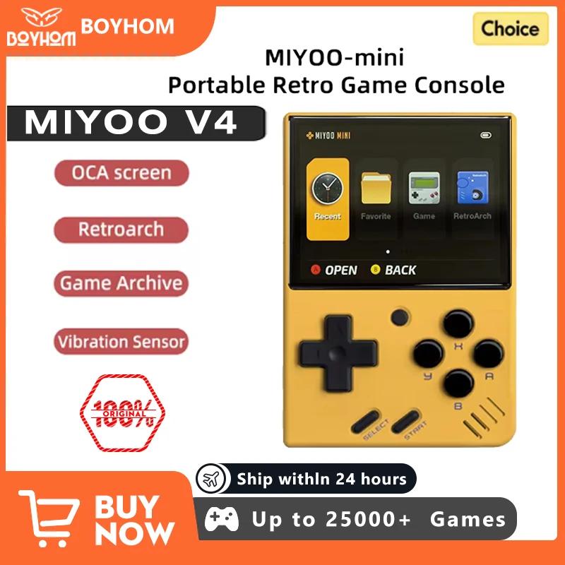 Портативная игровая консоль MIYOO MINI V4 с открытым исходным кодом, ретро-экран, игровые приставки с IPS-матрицей, Linux-система, игровой мальчик, подарок
