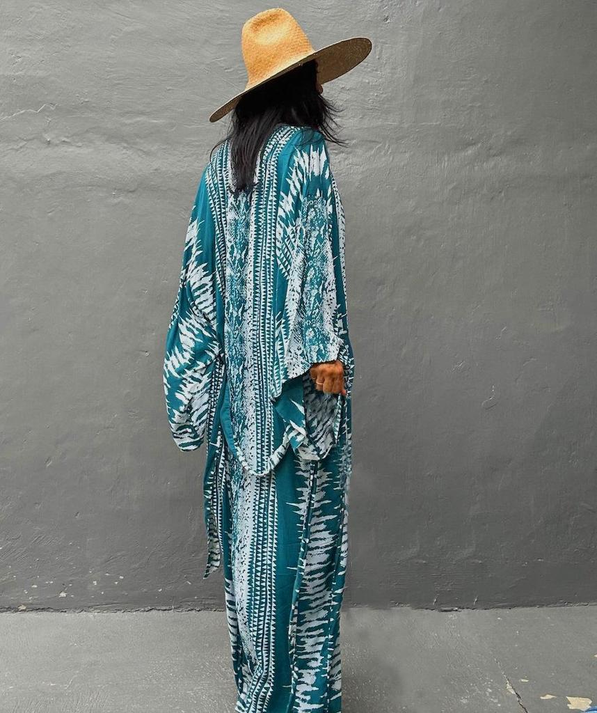 Европейско-американская хлопковая рубашка с принтом для защиты от солнца и накидка для бикини