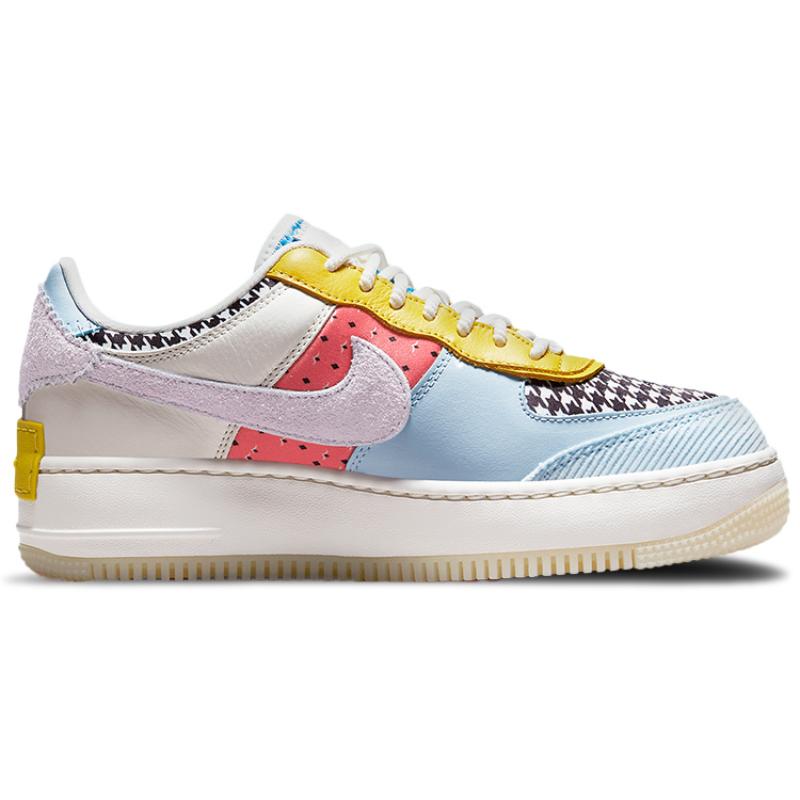 Nike Женские кроссовки Air Force 1 Low Shadow с принтом «Мульти» и гусиной лапкой DM8076-100