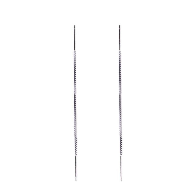 Новый! Женские длинные серебряные серьги с кисточками в корейском стиле, простые универсальные стильные серьги, ювелирные аксессуары