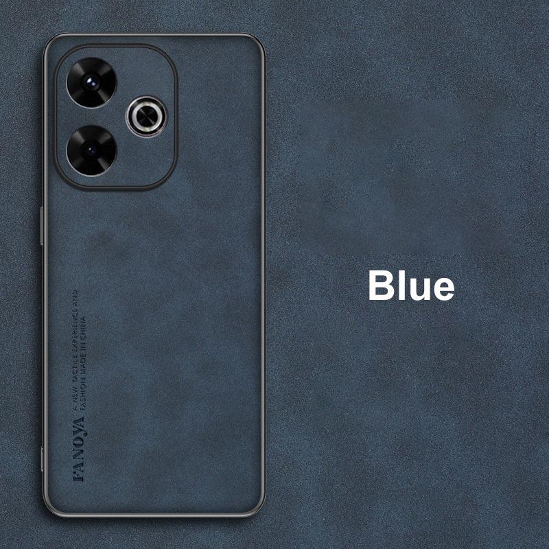 Для Poco M6 4G чехол роскошный PU кожаный чехол для телефона для Xiaomi Redmi 13 13C Redmi13 C 5G задняя крышка матовый силиконовый полная защита