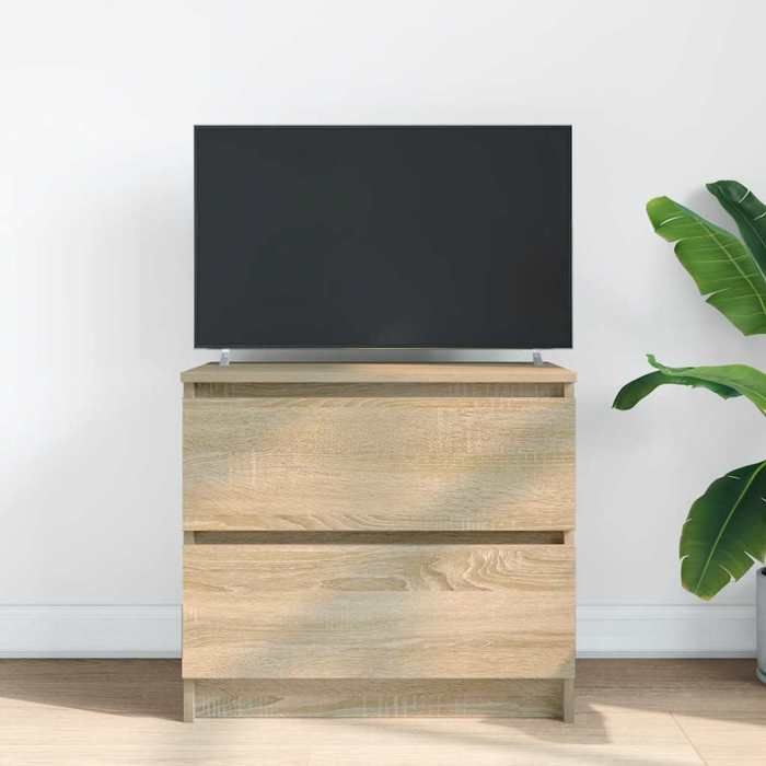 VidaXL TV Cabinet Sonoma Oak 60x35x54 Cm Engineered Wood, TV Stand, Hi-fi Cabinet, Entertainment Center, TV Buffet, 861780