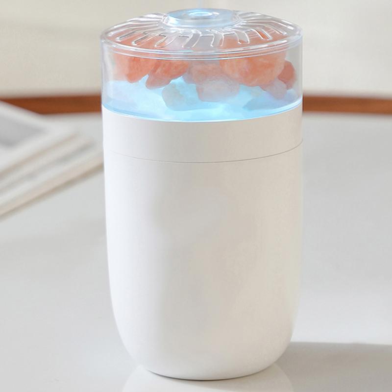 Соляная лампа увлажнитель USB прохладный туман увлажнитель с соляным камнем свет 230 мл портативный с цветным светом для автомобиля дома спальни запах