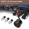 Triple Display Air Pressure Guage LED Digital Air Suspension Gauge 0220PSI with 3pcs 18NPT Sensors