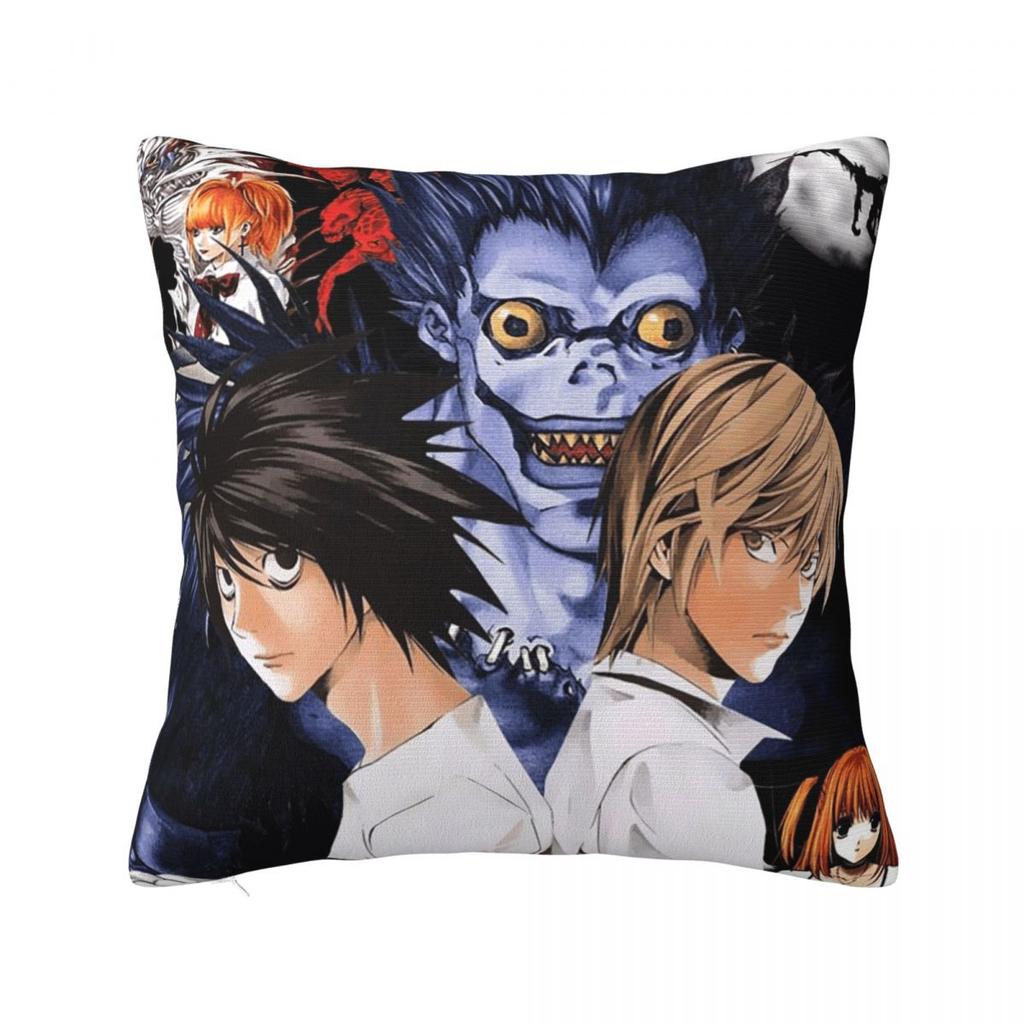 Girl And Dead Pillow Case Anime Death Note Japan Manga Cushion Covers Funny Decor Pillowcover for Living Room