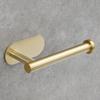 Nail Free Brushed Gold Toilet Paper Holder Kitchen Paper Roll Holder Stainless Steel Bathroom Tissue Holder Tissue Rack Holders