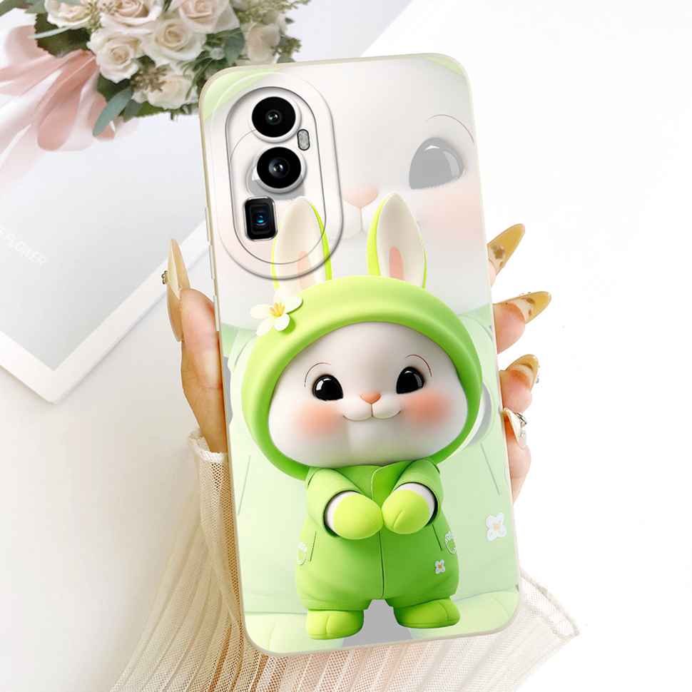 Для Oppo Reno10 Pro+ 5G PHU110 Чехол Модный Счастливым Узором Силиконовая Задняя Крышка Для Reno10 Pro Plus CPH2521 Чехлы Для Телефона