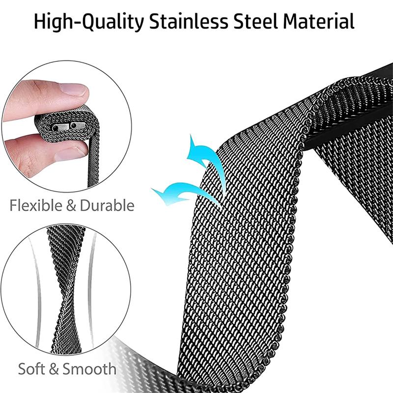 Ремешок для Apple watch Band 10 46MM 44mm 45mm 41mm 49mm 42mm 40mm 45mm браслет Milanese Loop для iwatch series 9 7 8 4 5 6 SE Ultra2