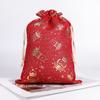 5pcs/lot Multi-color Christmas Drawstring Storage Bag  Candy Jewelry Toy Presents