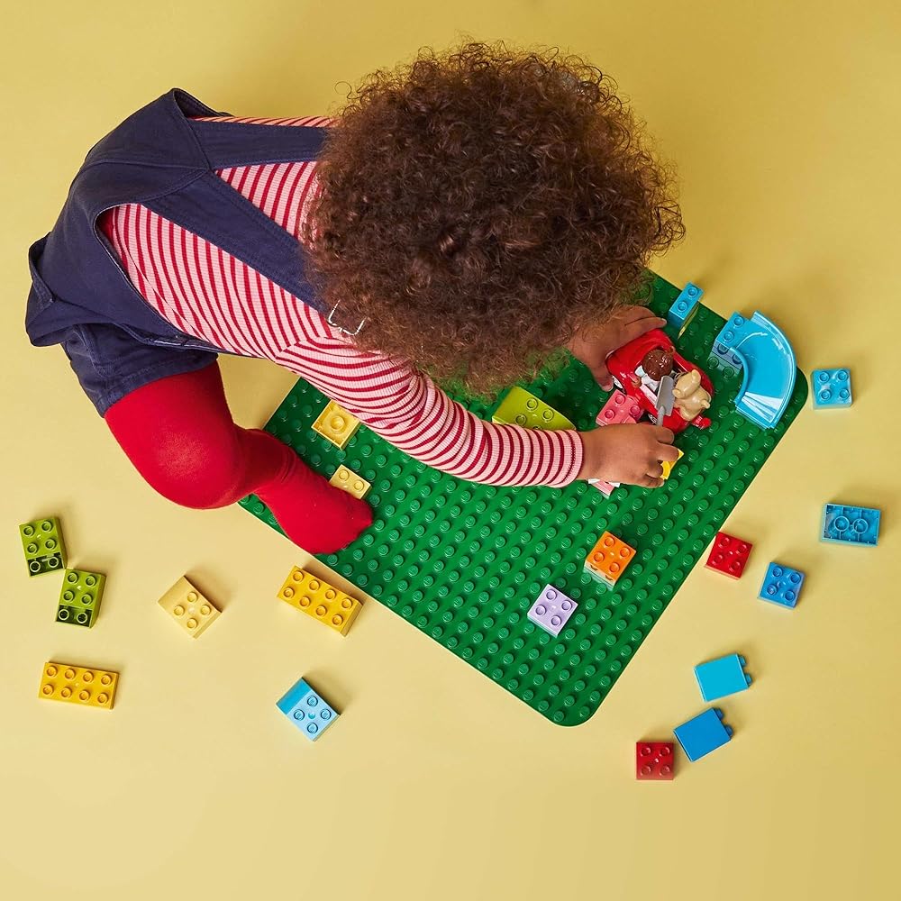 LEGO DUPLO Green Baseplate Building Toy for Boys and Girls Ages 1.5+ Educational Gift 10980