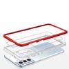 Clear 3In1 Case For Samsung Galaxy S22+ (S22 Plus) Gel Cover With Frame Red