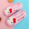 Нескользящие тапочки Hello Kitty с лентой
