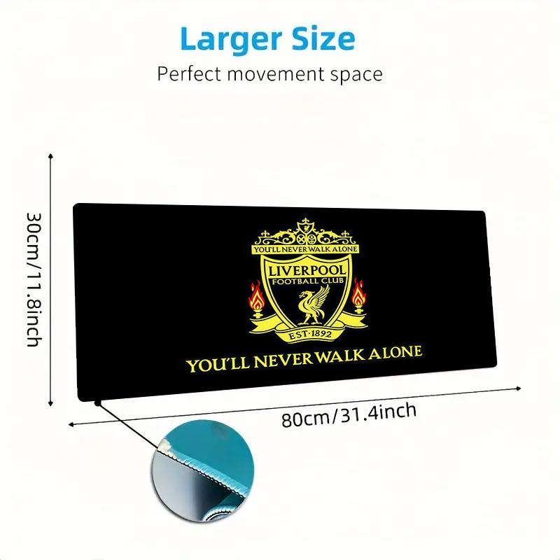 Liverpool Football Club2 Print Cushion Non-slip Laptop Tablet Big Mousepad XXL Mat Mini PC Playmat With Lock edge