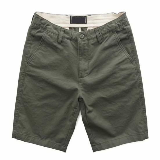 Men Shorts Solid Color Zipper Knee Length Casual Students Pants for Daily Wear