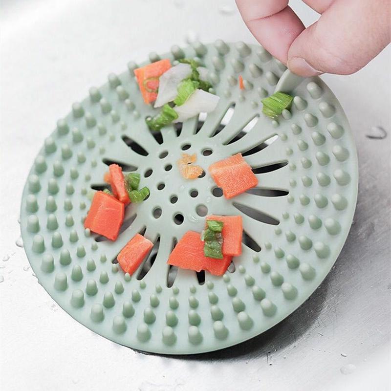 1шт силиконовый фильтр для слива кухонной раковины, экран для туалета, канализация, сливное отверстие для пола, крышка для ванной комнаты, волосы 13 см