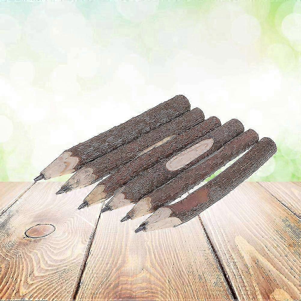 15PCS 13cm Retro Bark Pencils Wooden Tree Rustic Twig Pencils Gifts for Kids Children s202412243705 2025