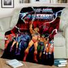 Одеяло с героями мультфильмов «He Man Masters of the Universe», мягкое одеяло для дома, спальни, кровати, дивана, пикника, путешествия, офиса, одеяло