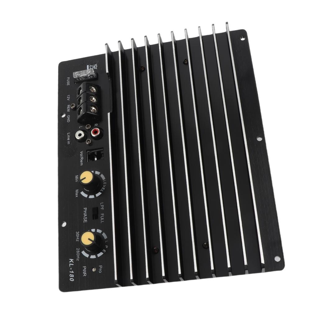 Black 12V Car Amplifier 1000W Car Audio Subwoofer Power Amplifier Multi Protection for Automobile