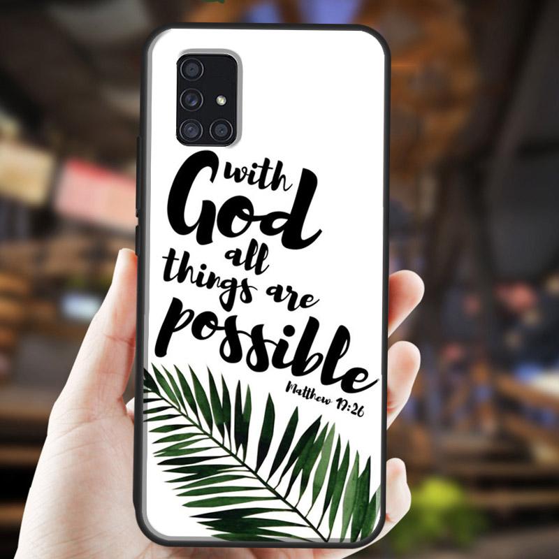 Библейские Филиппийцам Иисус Христианский Стихотворение Чехлы Для Samsung A32 A52 A12 A22 A42 A72 A50 A70 A11 A51 A71 A20S A03S A21S Чехол Для Телефона