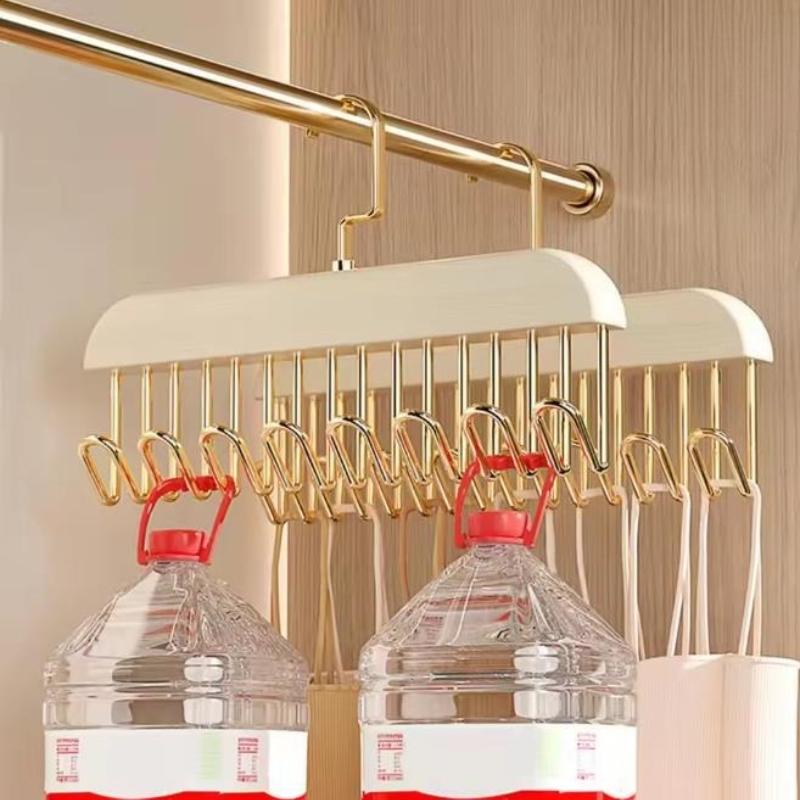 Деревянный органайзер для подвешивания слингов с несколькими крючками для нижнего белья, бюстгальтеров, маек. Компактная прочная стойка для хранения. Вешалки для одежды