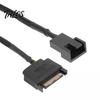 SATA 15Pin на 2-сторонний 3-контактный 4-контактный адаптер питания для вентилятора компьютера, удлинительный кабель