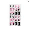 On Halloween Glue Self Bat Fire Nail Art Decorations Manicure Fake Nail Tips Short False Nails