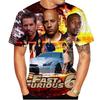 Модные 3D-принты «Форсаж» Футболки Мужские Женские С круглым вырезом Короткий рукав Футболка Оверсайз Y2K Харадзюку Футболки Топы Детская одежда