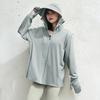 Women's UPF 50+ Sun Protection Hoodie Jacket Full Zip-Up Long Sleeve Sun Shirt with Gloves for Hiking Cycling Climbing Outdoor