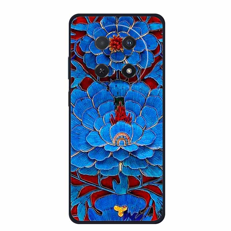 3D Тисненый Чехол Для Huawei Nova 14i Чехол Для Телефона Coque Цветы Силиконовый Мягкий Задний Чехол Для Huawei Nova 13i Y91 12i Чехол Funda Para