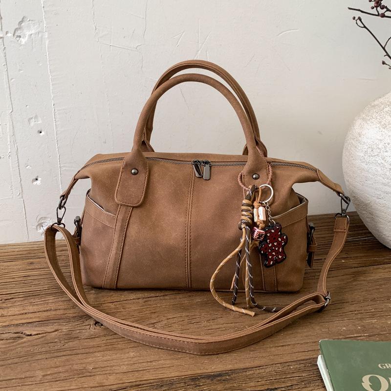 Премиальная женская сумка 2025 новая осенне-зимняя ретро сумка через плечо, сумка-мессенджер, женская сумка, модная сумка-бостонка