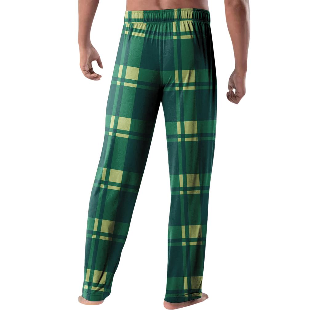 Полосатые пижамные брюки Домашняя одежда Повседневные Брюки на кулиске с эластичной талией Удобные Прямые Штаны для йоги Свободные