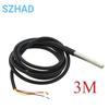 DS18B20 Stainless Steel Package 1/2/3/5Meter 100/200/300/500CM Waterproof 18b20 Cable Probe Temperature Sensor