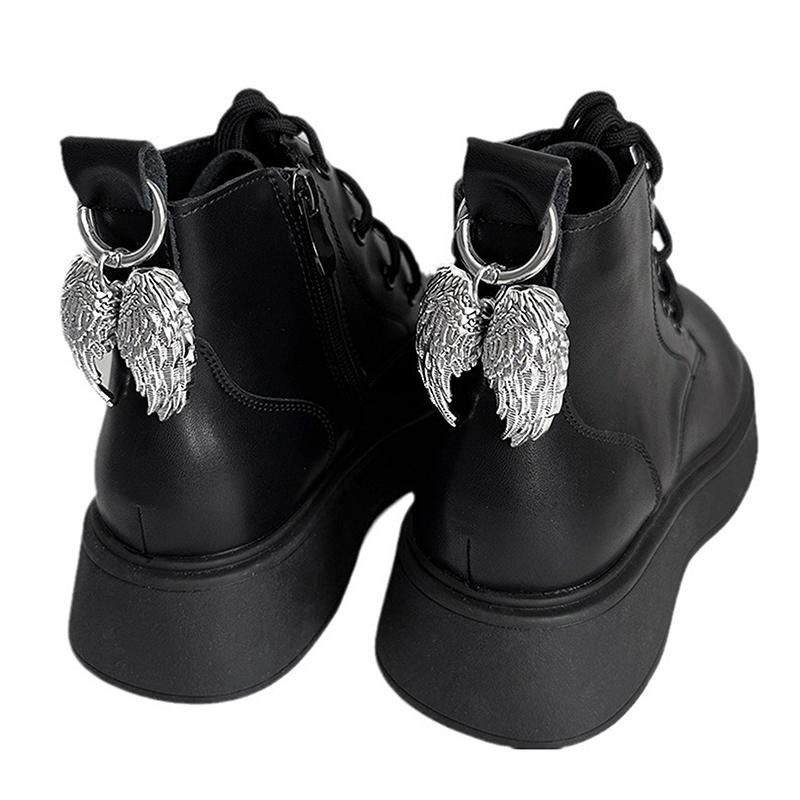 Съемные металлические крылья ангела для обуви Martin Boots пряжки украшения подвеска для обуви Martin Boots аксессуары для вечеринки Y2K ювелирные изделия