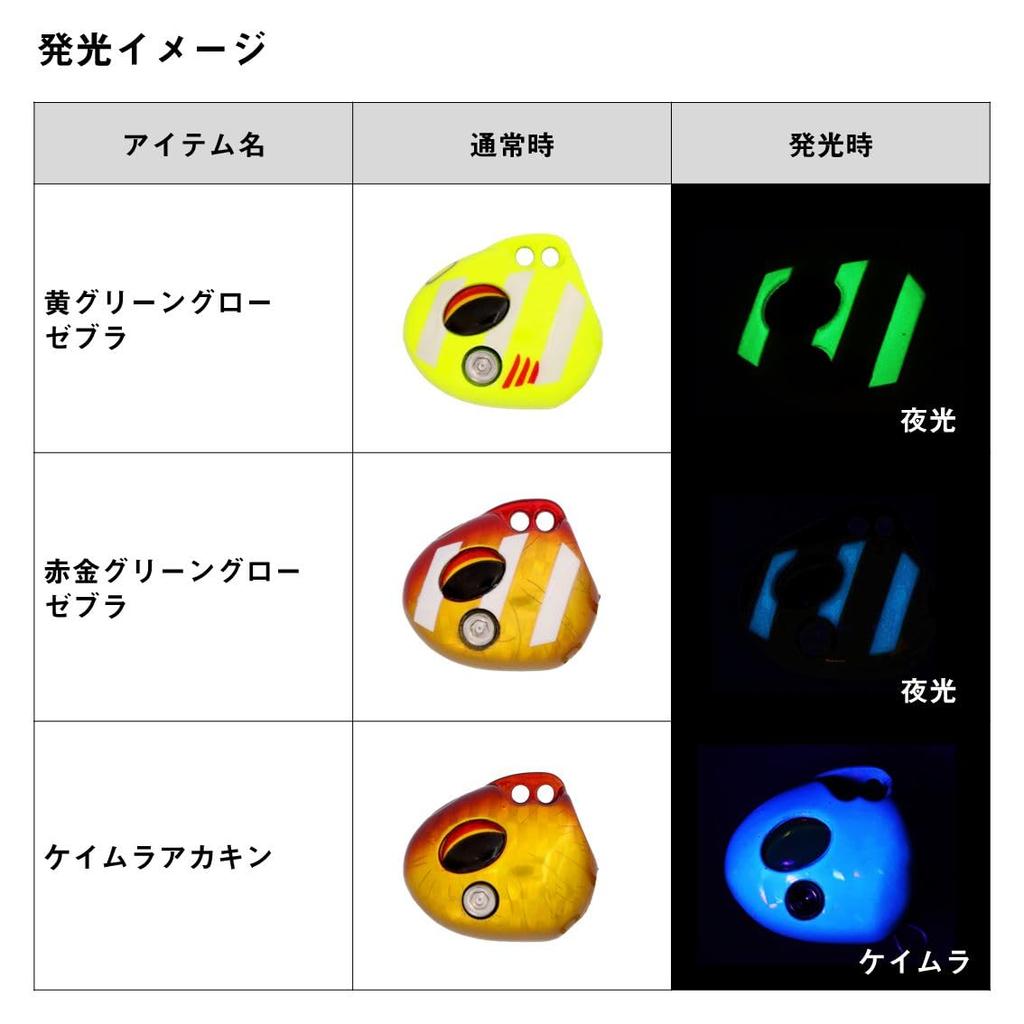 Daiwa Tungsten Hairtail Boat Hairtail Tenya SS40 Glow Zebra Tenya, TG, Yellow-Green