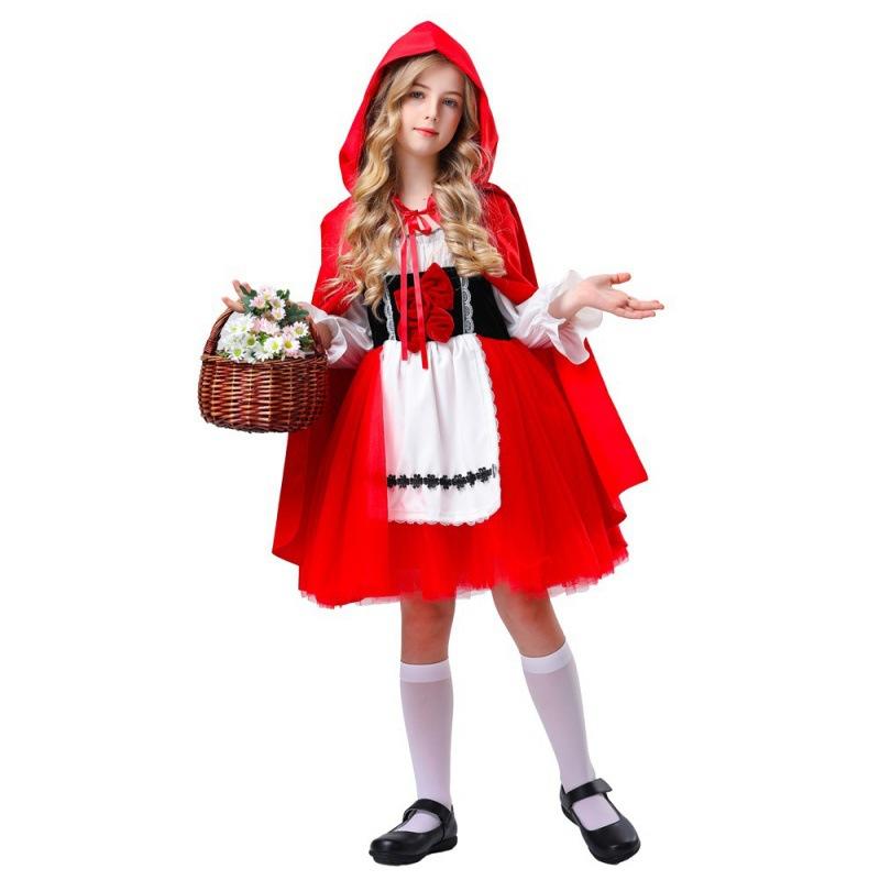 Halloween Costume Kids Girls Little Red Riding Hood Costume Haoween Masquerade Ghost Festival Costume