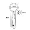 Stainless Steel Drive Safe Keychain Lover Gifts Fashion Jewelry A-Z 26 Initials Lettering Key Ring