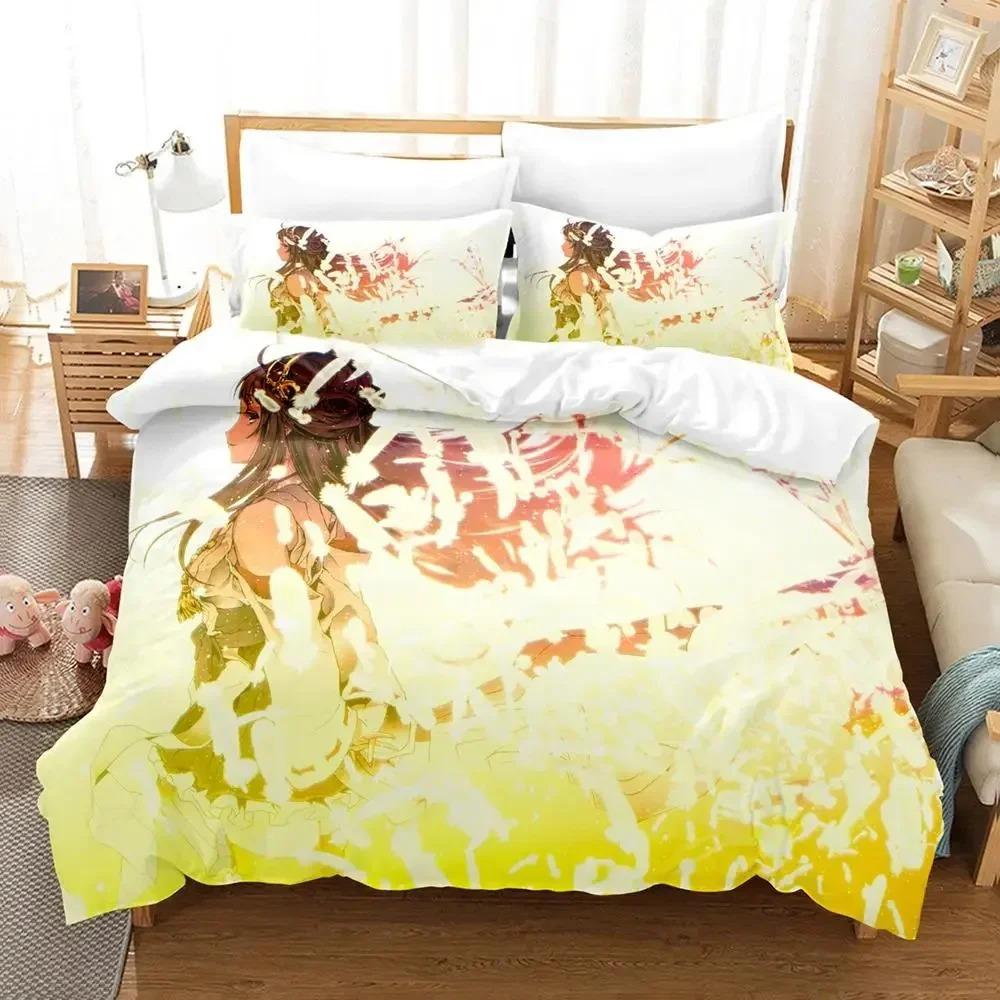 3D-печатная игра Kantai Collection Комплект постельного белья для мальчиков и девочек, двуспальный размер, пододеяльник, наволочка, кровать, детский, взрослый, домашний текстиль