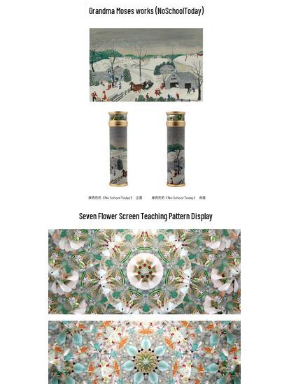 Grandma Moses Art Kaleidoscope Prism - Handmade Collectible Birthday Gift