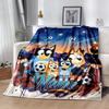 Christmas Soccer Fun Personalized Name Blanket Throw Personalized Blanket Soft & Cozy Perfect for Bedding Office Office Chair Home Decor