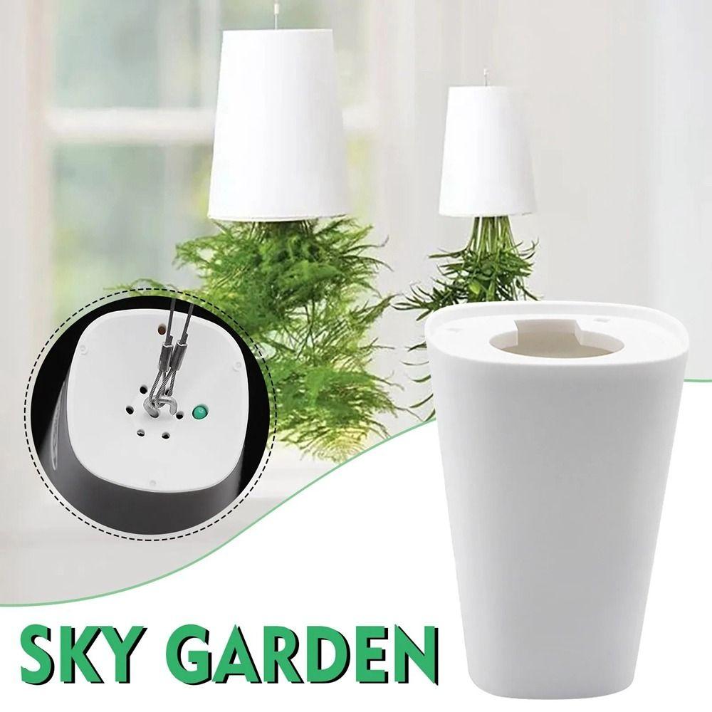 Перевернутый перевернутый Sky Garden подвесной горшок с вращением на 360 градусов Перевернутый цветочный горшок для дома