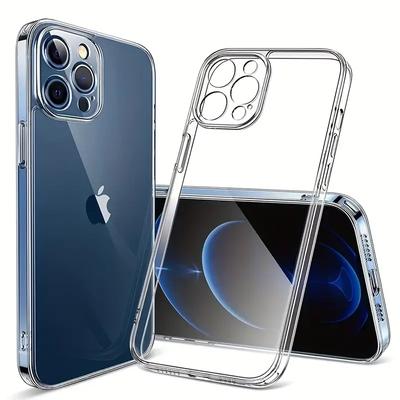 Прозрачный чехол для телефона IPhone 14 13 12 11 Pro Plus Mini Ультратонкий силиконовый мягкий чехол TPU для IPhone 15 Pro Max