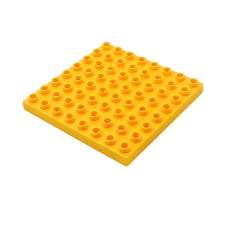 8*8 точек креативные крупные частицы двойные полы строительные блоки основание пластина DIY кирпичи основание игрушки для детей рождественский подарок