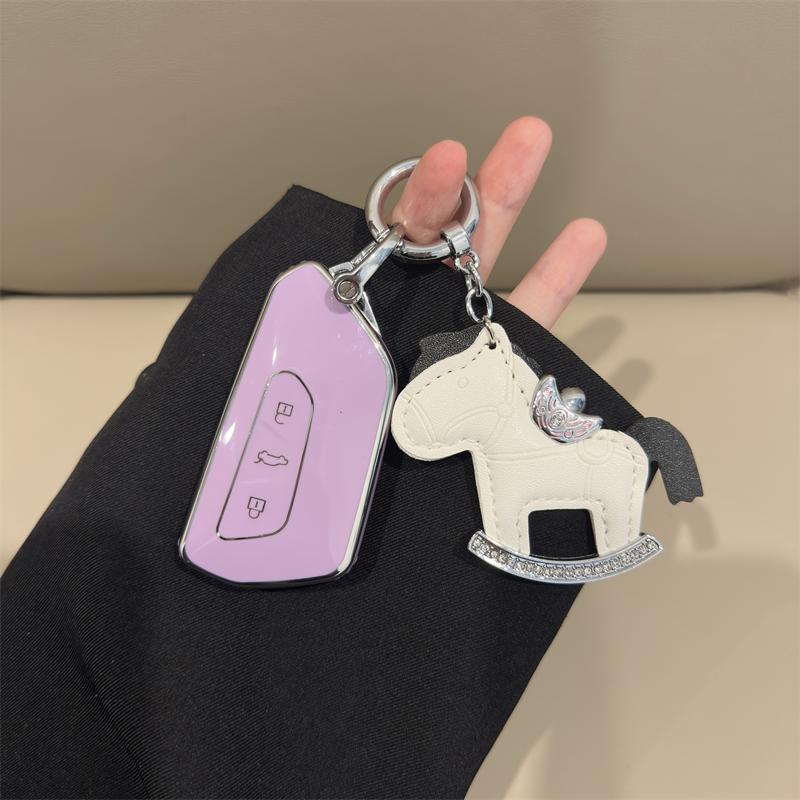 Модный чехол для автомобильного ключа из ТПУ, чехол-брелок для Volkswagen VW ID-4 ID-6 Golf 8 MK8 для Skoda Octavia A8 для Seat Leon FR MK4 Cupra