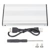 HDD Enclosure Plug Play 3TB USB2.0 SSD Hard Disk Box for OS X Laptops External Data Storage Argent  (Not Inclube Hard