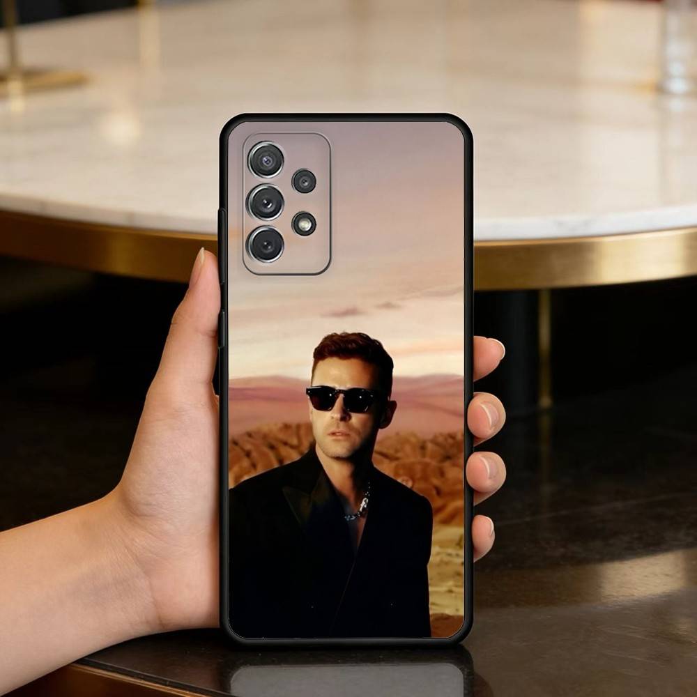 Singer Justin T-Timberlake Soft Silicone Black Cover Phone Case For Samsung Galaxy A73,A72,A71,A70,A53,A52,A51