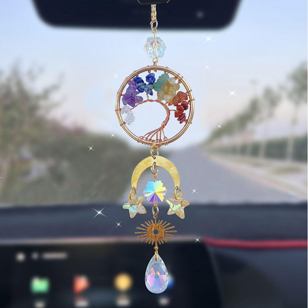 Drops Crystal Ball Crystal Car Hanger Natural Crystal Moon Crystal Pendant Home