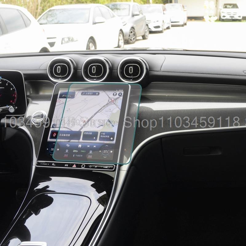 Tempered glass screen Protective Film For Mercedes Benz GLC 260 300 2024 Car center radio GPS navigation anti-scratch