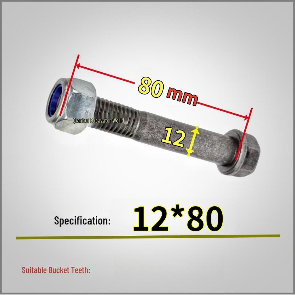 Высокопрочные болты и пальцы класса 12.9 для ковша экскаваторов Komatsu (Модели 60/100/200/300/400)