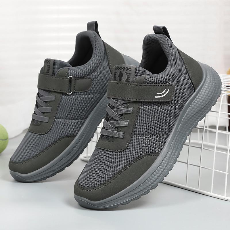 Men Casual Shoes Spring Slip on Walking Shoes Soft Sole Lightweight Hook and Loop Comfortable Everyday Footwear